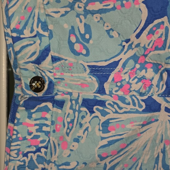 Lilly Pulitzer Kelly Pant Bay Blue Into The Deep - Picture 6 of 15